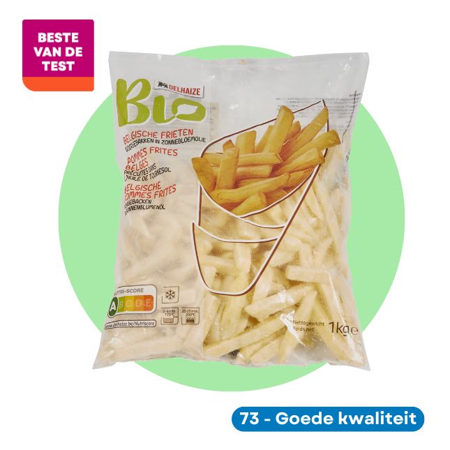 Delhaize bio frieten voor airfryer